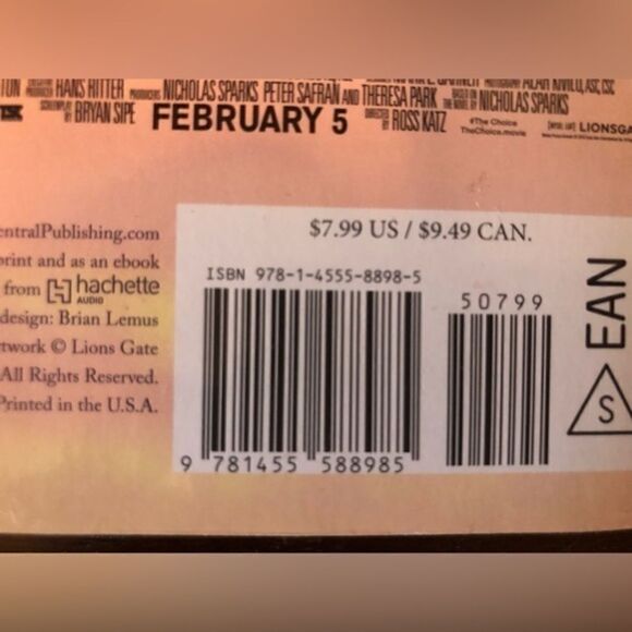 3 book bundle of NICHOLAS SPARKS the best of me, the choice and safe haven - Picture 2 of 5